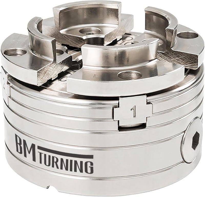 BMTURNING BMT-JS50N 50mm Dovetail Jaws for Woodturning Lathe Chucks, Extended and reverse dovetails handle both bowls and spindle workpieces, Compatible with Super NOVA 2, G3. - Image 2